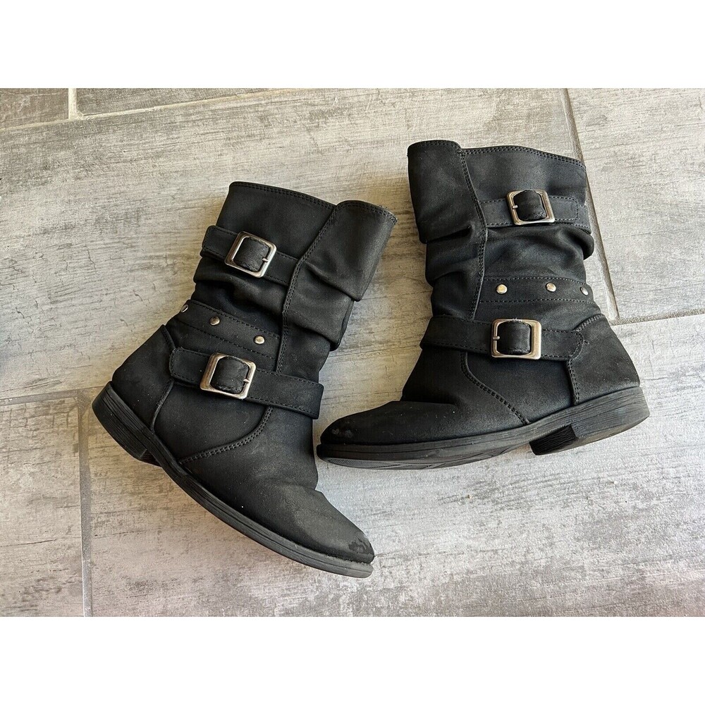 RACHEL SHOES Little Girls Vegan Suede 16956 Brooklyn Riding Boots Zip Up 11 11c